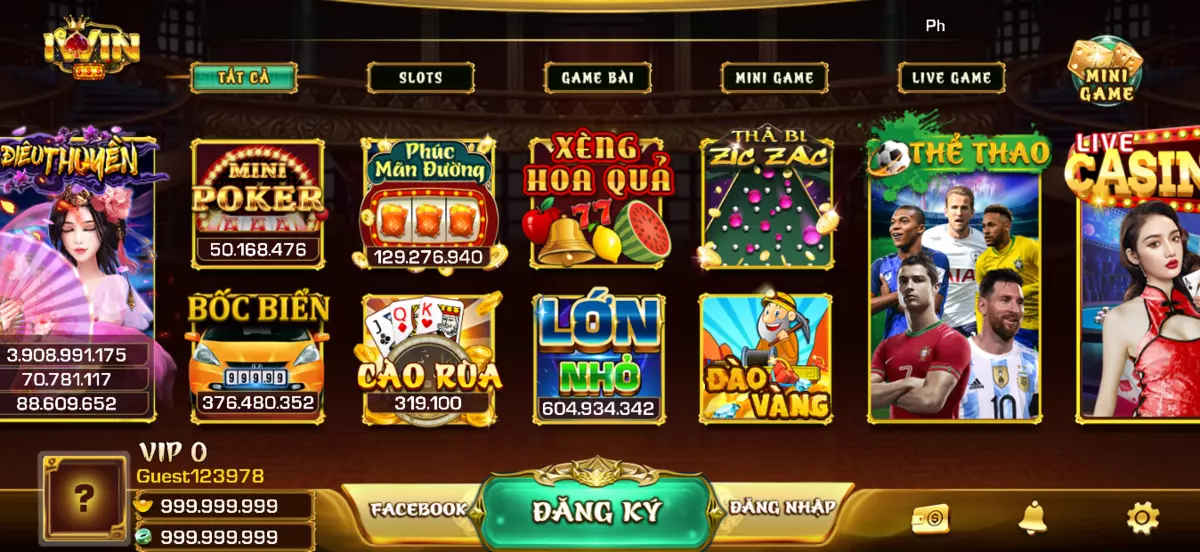 Kho game hoành tráng được phát triển thịnh hành tại iwin club