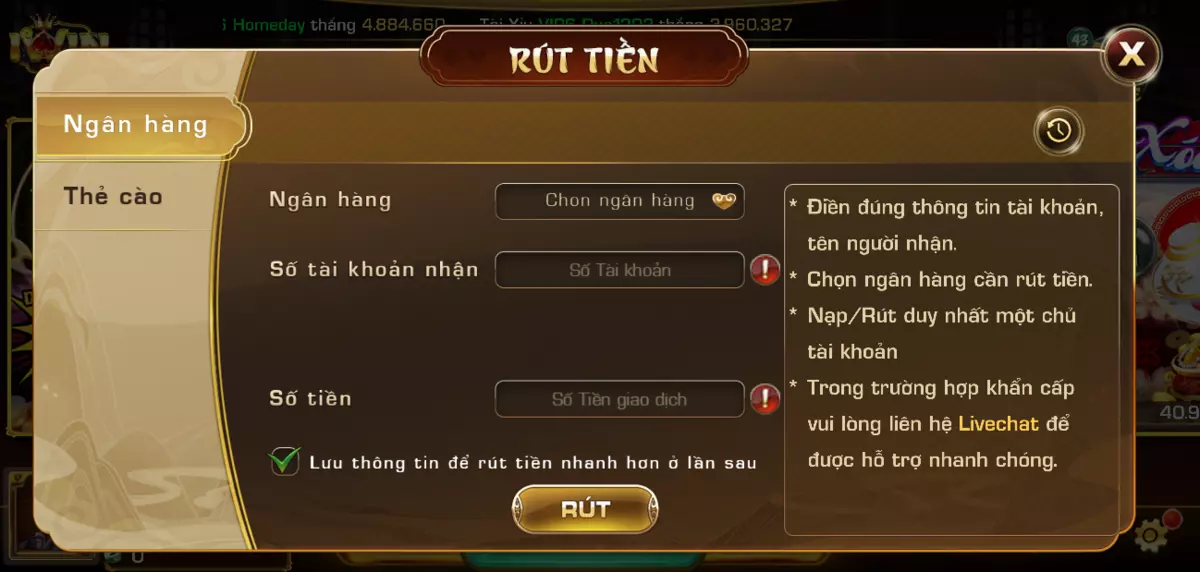 Rút tiền Iwin club - Quy trình giải trí đổi tiền thật cực chất